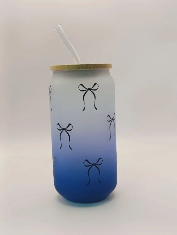 kokardka ombre słomka