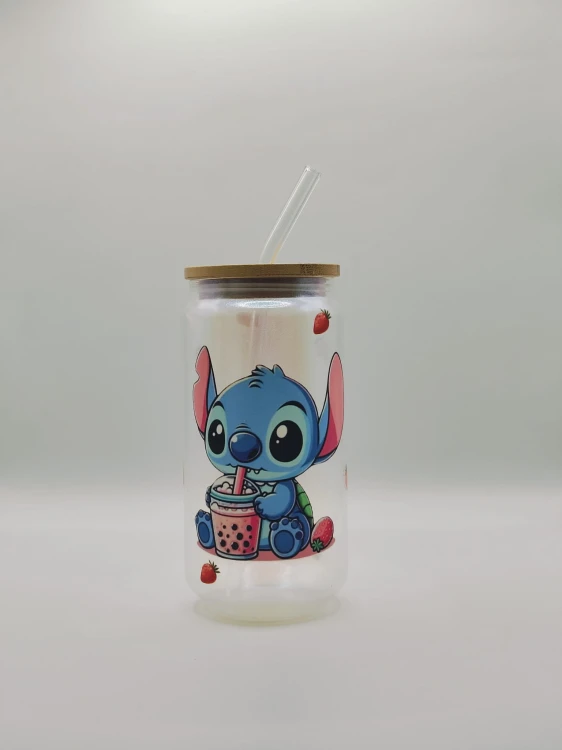 stitch truskawki słomka