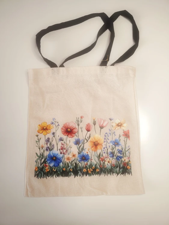 torba shopper kwiaty